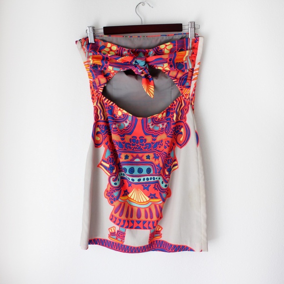 Mara Hoffman | Strapless Silk Tie Back Dress - Picture 10 of 15